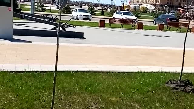 park with military equipment