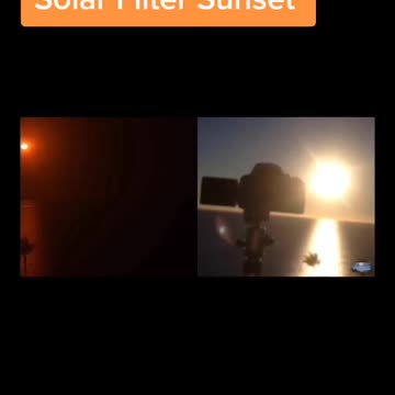 Sunsets with a solar filter