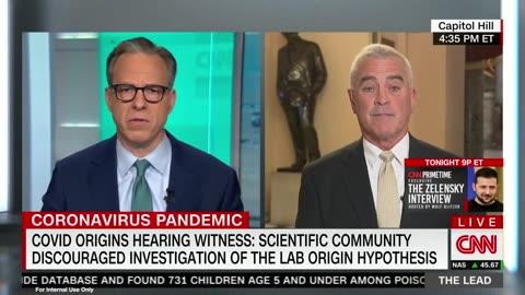 Wenstrup Joins Jake Tapper on CNN to Discuss COVID-19 Investigations