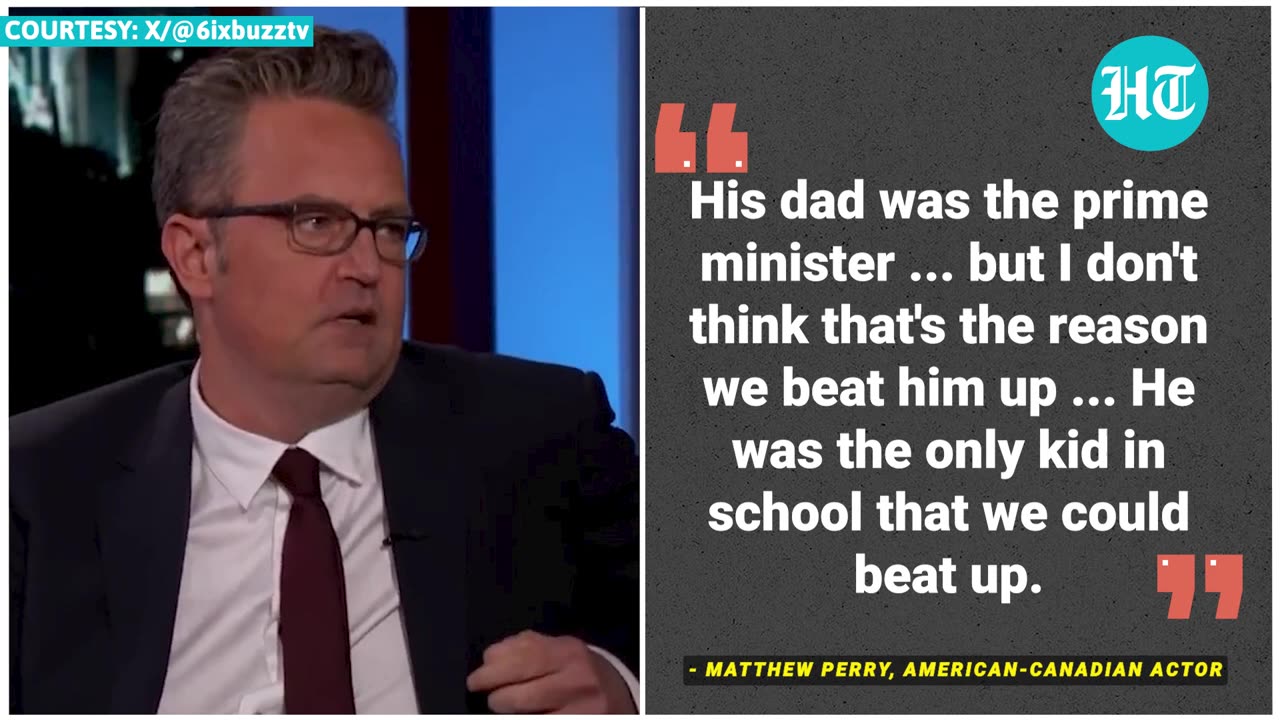 Matthew Perry 'Beat' Canada PM Trudeau In School; Old Video Goes Viral I Watch