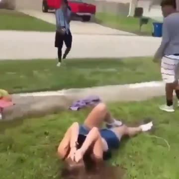 2 girls attempt to bully a boy, till he fights back