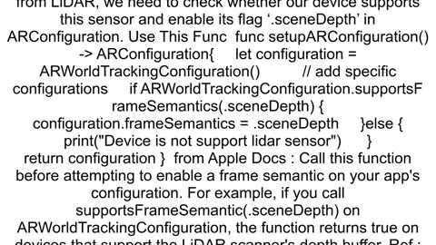 Check if iOS device has LiDAR in Swift