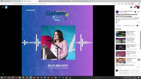 Eilis Mulroy on Galway Bay FM talking about the Pro-Life March in Dublin (2-05-23)