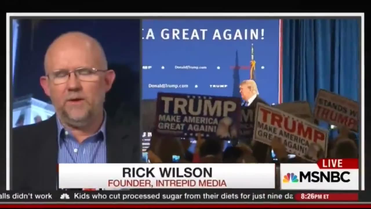 Wilson goes on MSNBC and says the donor class needs to go out and “PUT A BULLET in Donald Trump..”