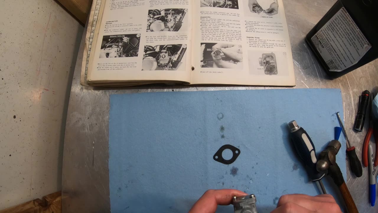 Rebuilding a 70's Kawasaki 2 stroke pump