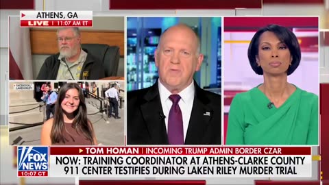 Incoming Border Czar Tom Homan: Laken Riley’s murderer was given a free...