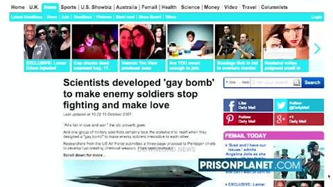 Alex Jones' Gay Bomb & Gay Frog Rant - 10/16/15