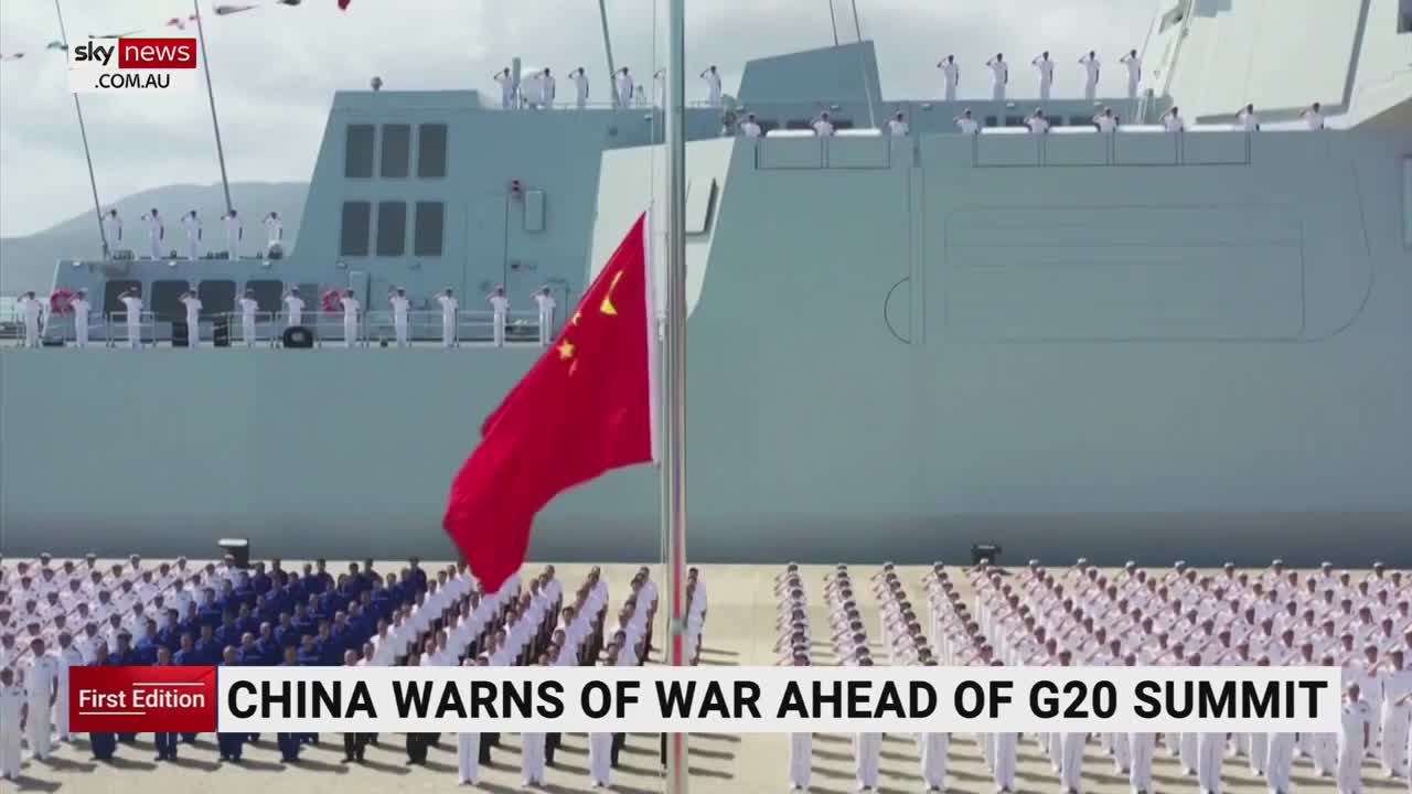 Chinese President warns of war ahead of the G20 summit