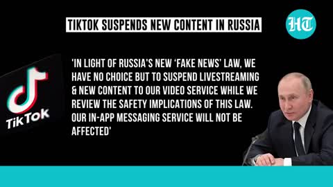 How TikTok limited services in Russia; Cited Moscow's new 'fake news' law I Ukraine War