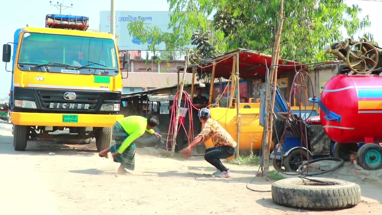 Update Tyre Blast PRANK with Popping balloons - Crazy REACTION with Popping Balloon Prank - So Funny