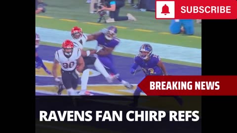 Ravens Fans Not Happy With Calls In Bengals Game