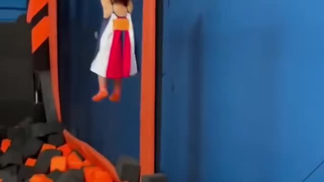 2 years old baby doing backflip