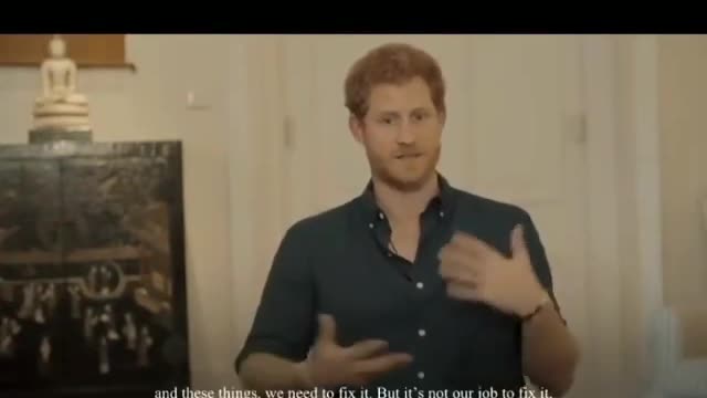 Harry is so clever. He's fixing the world with words but no actions.