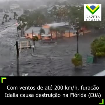 Com ventos de até 200 km/h, furacão Idalia causa destruição na Flórida