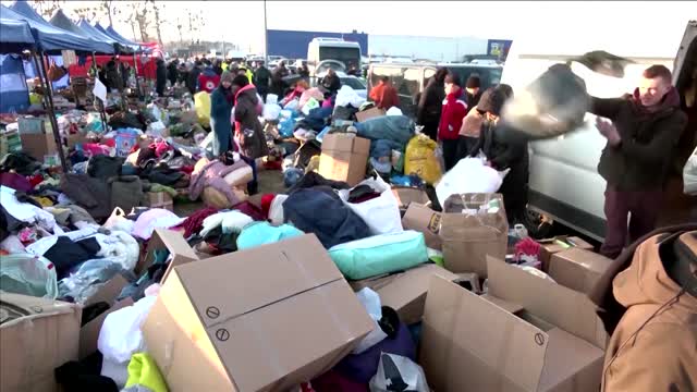 Refugee stood "all day and night" at Ukraine border