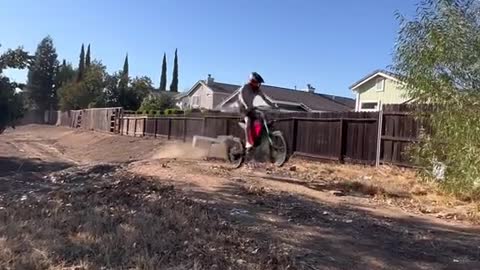 "So you ride electric?”