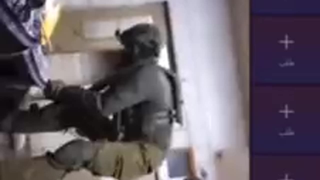 Israeli military forces violently attack the unarmed young man and his family