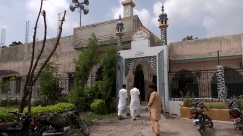 Friday prayers in Pakistan's flood-ravaged Sindh