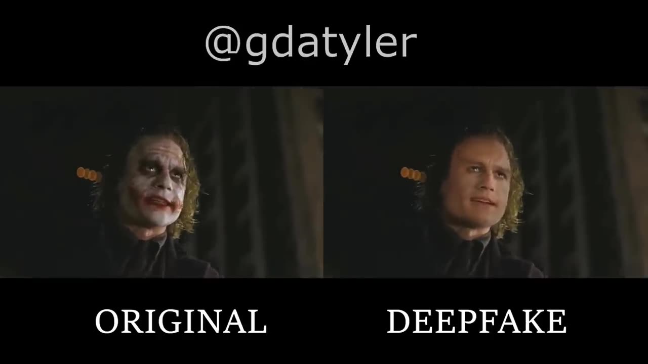 Heath Ledger's Joker without Makeup [DeepFake]