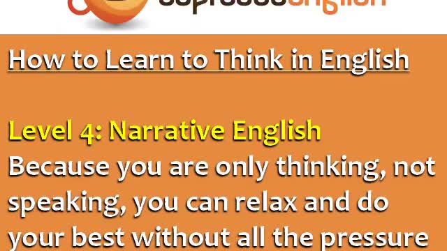 How to Speak Fluent English-Learn to Think in English