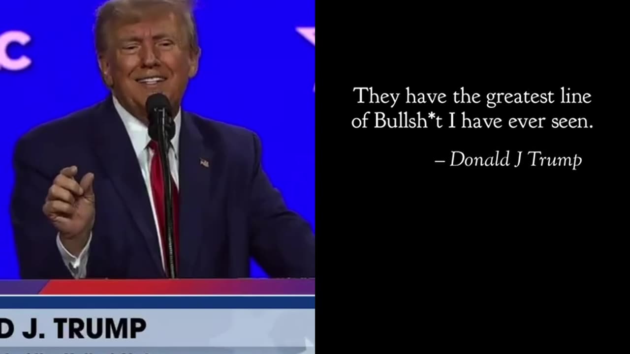 TRUMP CPAC23 "BULLSHIT"