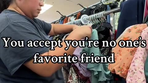 You accept that your no one's friend