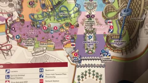 California’s Great America WinterFest Map 2022 12月7日2022年