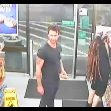 Stay away from someone carrying an ax into a convenience store.