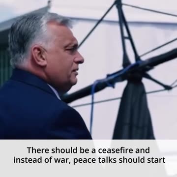 Instead of sending weapons to Ukraine, we must achieve peace,' stated the Hungarian Prime Minister
