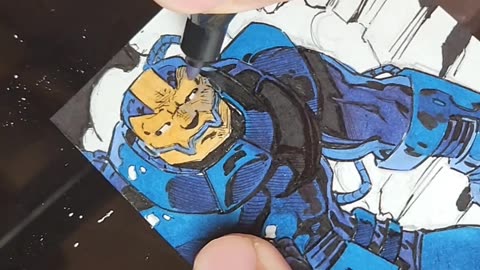 Apocalypse Time-lapse Sketch Card