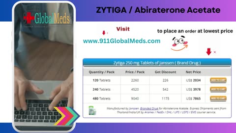 Get Relief with ZYTIGA / Abiraterone Acetate - Order Now