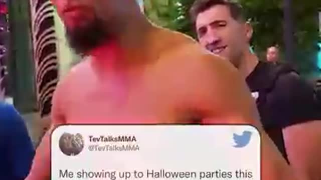 Being a UFC fighter for Halloween 🎃 🤣