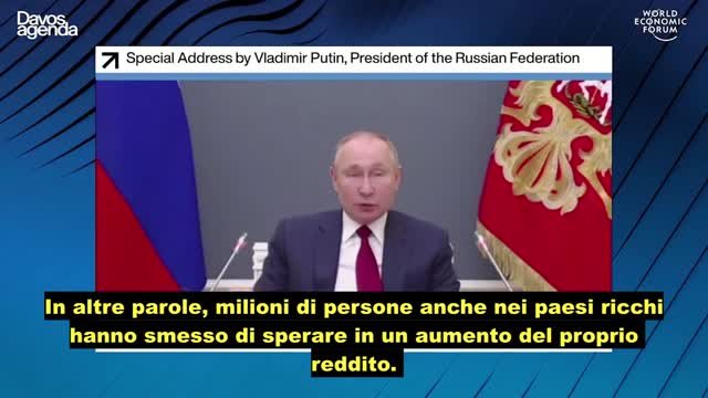 PUTIN: LA GLOBALIZZAZIONE 🌏 HA ARRICCHITO SOLO QUELLI CHE RAPPRESENTANO L'1% DELLA POPOLAZIONE