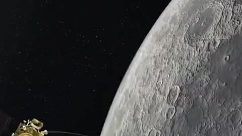 Footage by Indian Chandrayaan-3 lunar exploration mission #Chandrayaan_3 #chandrayaan3mission