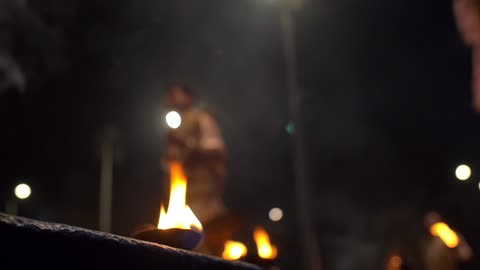 Ganga Aarti Ceremonial Candle