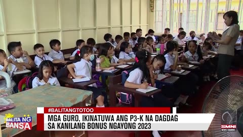 Mga guro, ikinatuwa ang P3-K na dagdag sa kanilang bonus ngayong 2023
