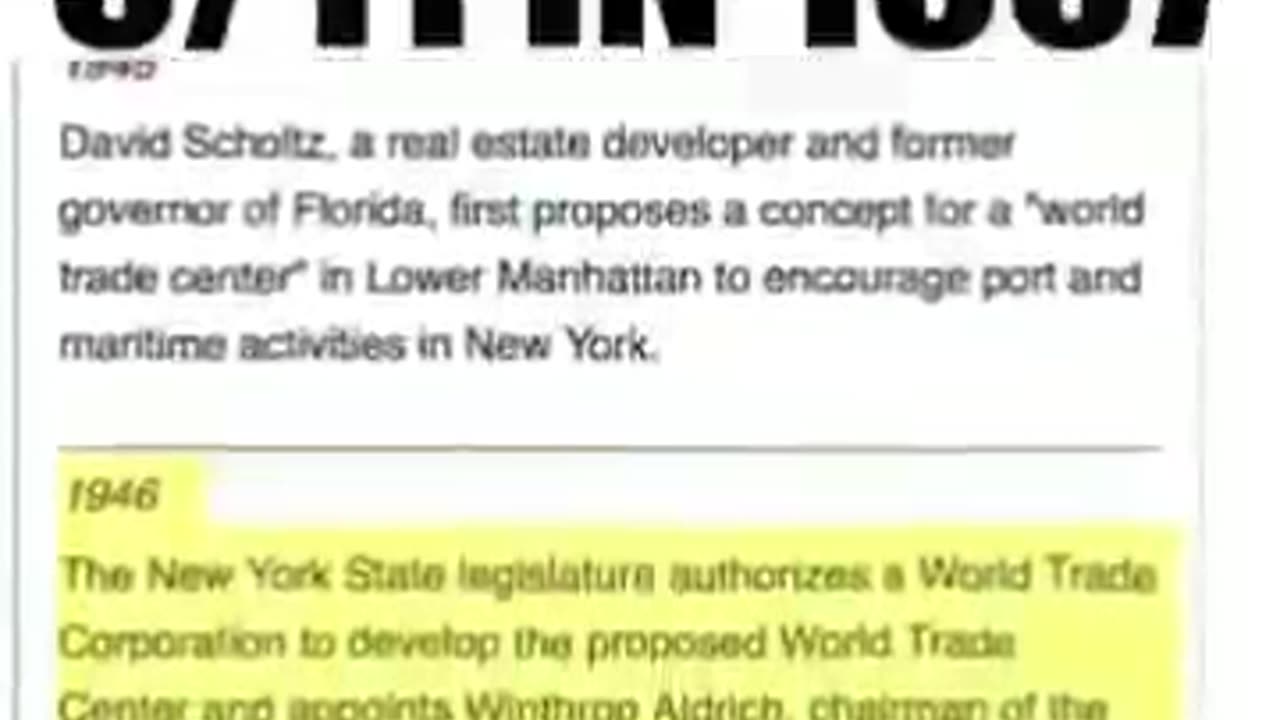 ROCKEFELLER GLOATS ABOUT 9/11 in 1967‼️‼️