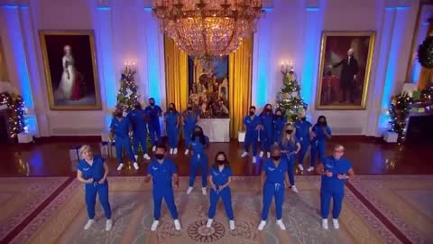 Joe and Jill Biden invited singing and dancing nurses...
