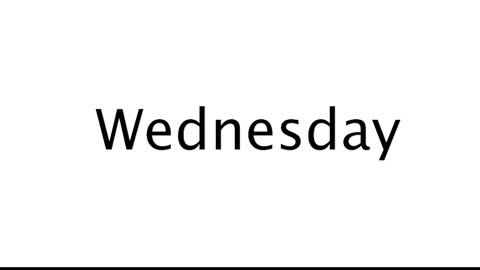 How to Pronounce Wednesday