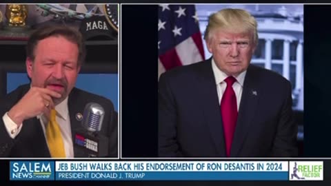 President Trump on Jeb Bush giving his endorsement and then taking it back from DeSantis