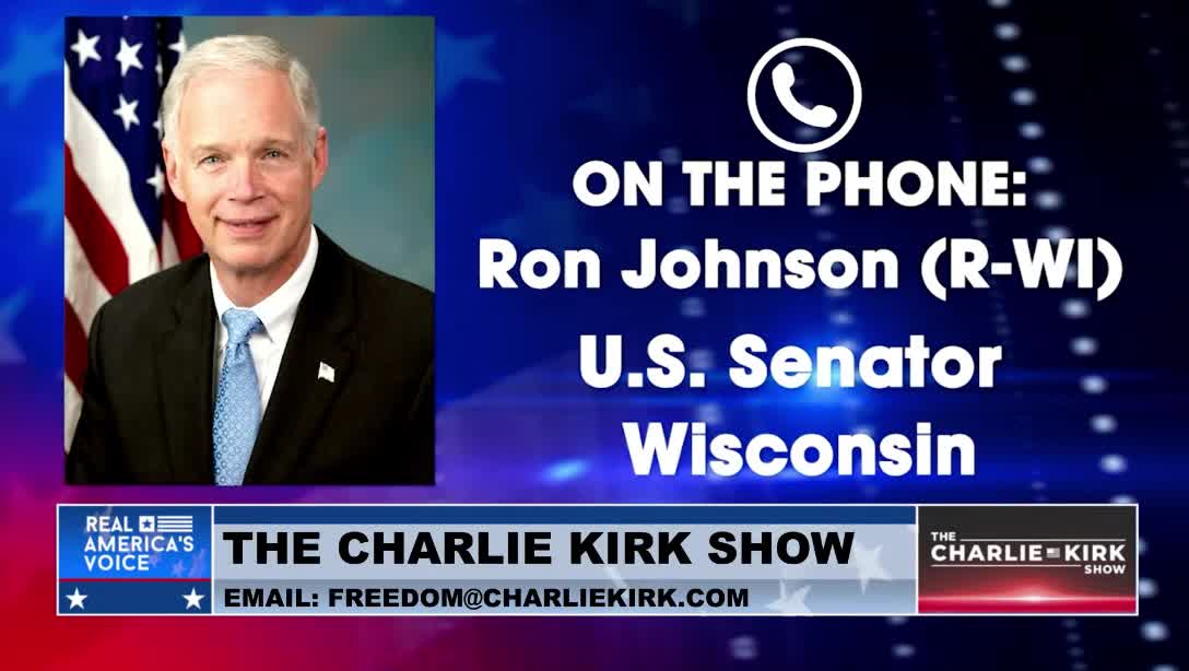 Sen. Ron Johnson joins Charlie Kirk to talk about him calling out NBC's Chuck Todd: "People like Chuck Todd, leftist, don't want to hear the other side of the story ... They don't really believe in free speech."