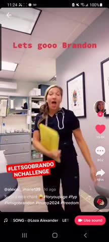 We've now got a Let's go Brandon dance challenge.