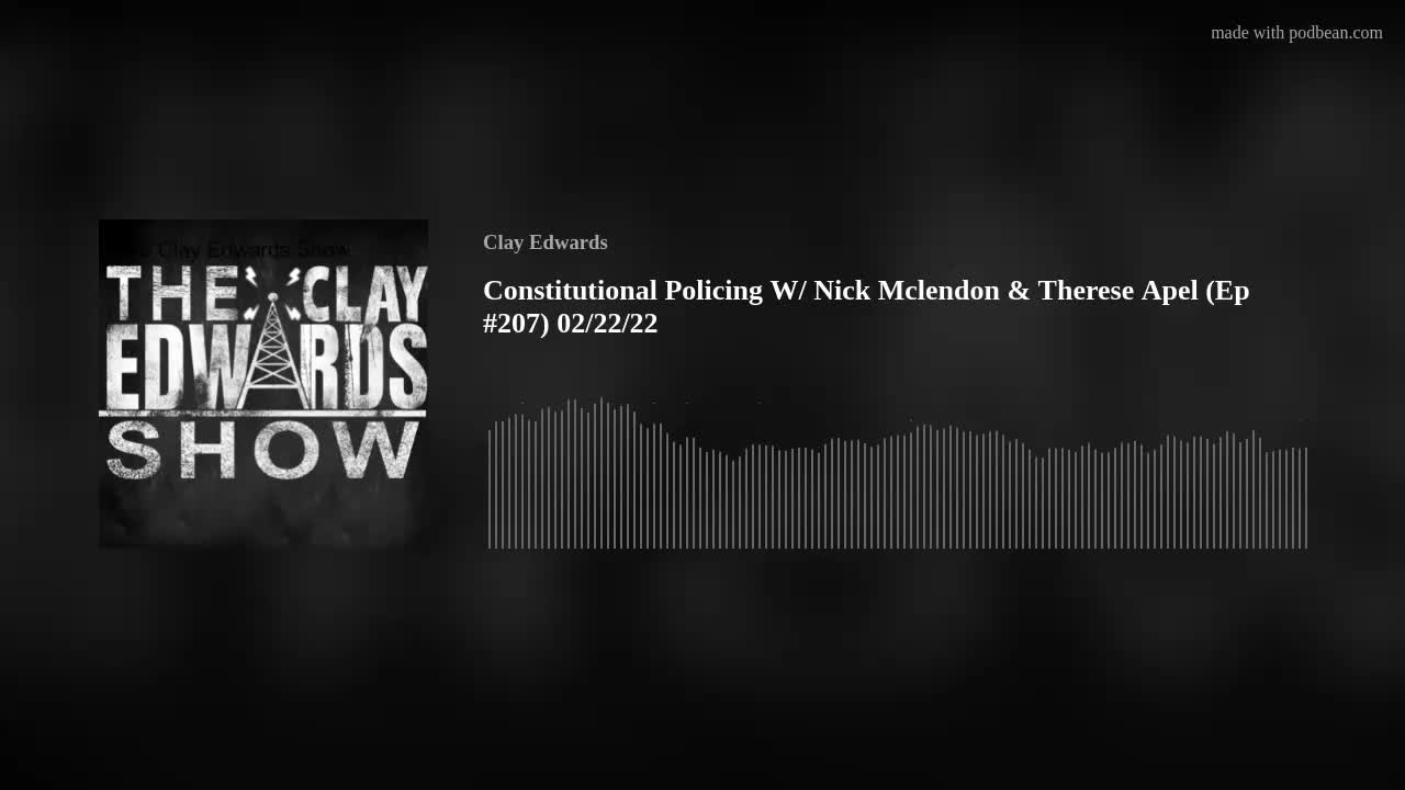 Constitutional Policing W/ Nick Mclendon & Therese Apel (Ep #207) 02/22/22