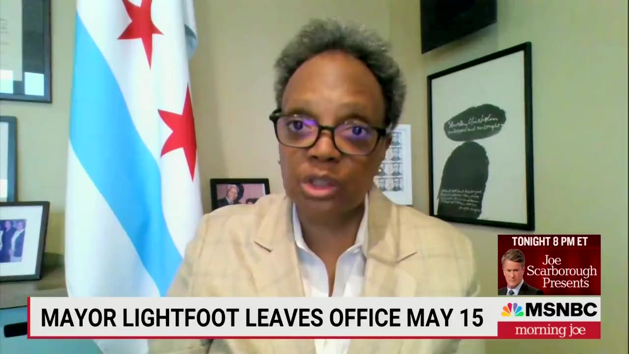 Chicago's outgoing Democratic Mayor, Lori Lightfoot, told Al Sharpton that one of the reasons