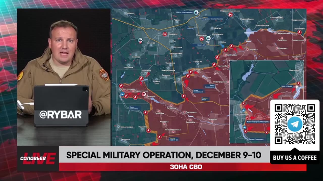 ►🇷🇺🇺🇦🚨❗️⚡️ Rybar Review of the Special Military Operation on Dec.9-10 2024