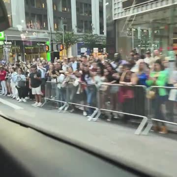 WOW!!! Look at the long line of supporters of President Biden in NYC yesterday!