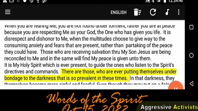 DONT PLACATE FEAR_Words of the Spirit-Oct 15 2022
