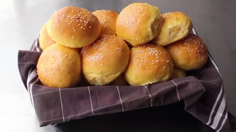 Sweet Potato Hamburger & Slider Buns