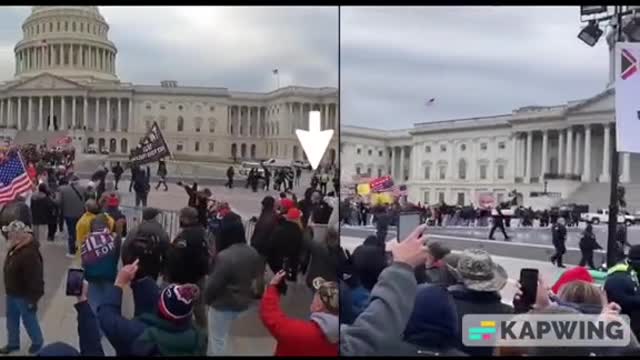 jan 6th FBI and cops escorting antifa