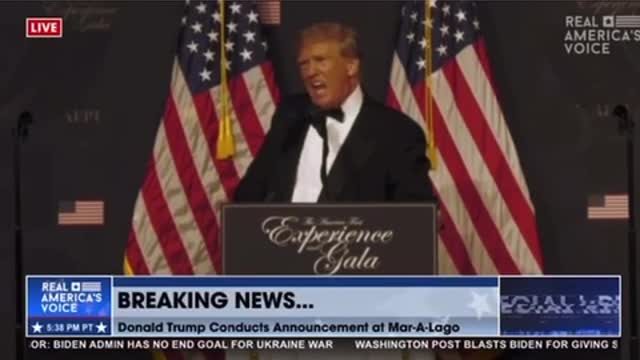 Donald Trumps Speech at Mar A Lago Until EVERY Network Cut Him Off! November 18, 2022